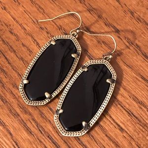 Gold and black Kendra Scott Elle earrings